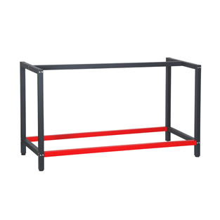 Werkbankonderstel | Antraciet / Rood | 150 x 57 x 81 cm