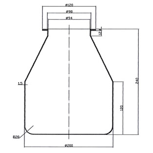 Vervangmembraan t.b.v. Expansievat 24 liter | EPDM