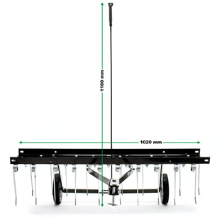 Ontmosser / Gazonbeluchter t.b.v. zitmaaier | 100 cm