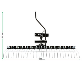 Ontmosser / Gazonbeluchter t.b.v. zitmaaier | 120 cm