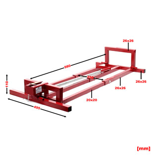 Zitmaaierlift rood | 250 kg