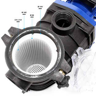 Zwembadpomp C-17.700 | Met voorfilter
