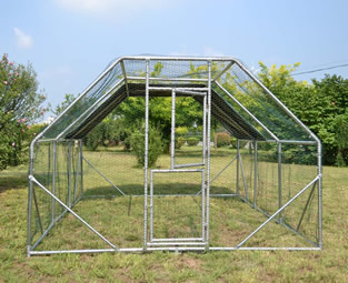 Volière / Vogelkooi | Gegalvaniseerd staal | 4 x 3 x 2 meter