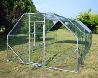 Volière / Vogelkooi | Gegalvaniseerd staal | 6 x 3 x 2 meter