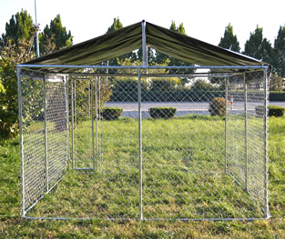 Hondenkennel | 3 x 3 meter | Met afdekzeil