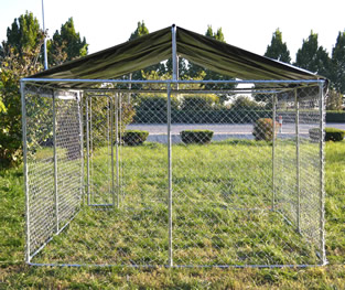 Hondenkennel | 3 x 3 meter | Met afdekzeil