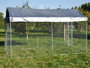 Hondenkennel | 4 x 2,3 meter | Met afdekzeil