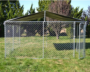 Hondenkennel | 4 x 4 meter | Met afdekzeil