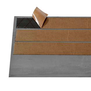 Drempelhulp grijs | Max. 2500 kg | 100 x 4 x 0,4 cm | Met plakband