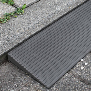 Drempelhulp grijs | Max. 2500 kg | 90 x 6 x 0,6 cm