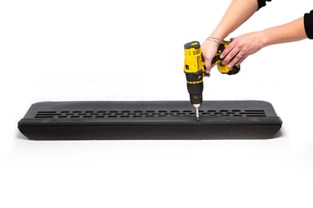 Drempelhulp zwart | Max. 2500 kg | 90 x 52 x 6,5 cm