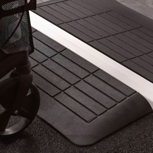 Drempelhulp zwart | Max. 2500 kg | 90 x 52 x 6,5 cm