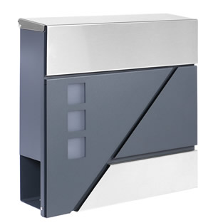 Brievenbus | Wandmodel | Antraciet/RVS | Model 41