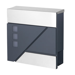 Brievenbus | Wandmodel | Antraciet/RVS | Model 41