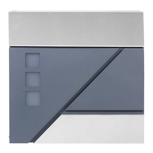 Brievenbus | Wandmodel | Antraciet/RVS | Model 41