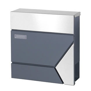 Brievenbus | Wandmodel | Antraciet/RVS | Model 45