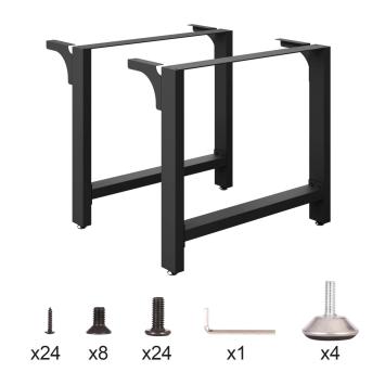 Onderstel voor tafel | Set van 2 | Zwart | 80 x 72 cm