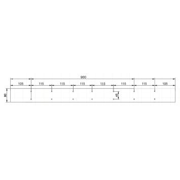 Onderstel voor tafel | Set van 2 | Zwart | 90 x 72 cm