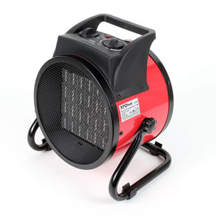 Keramische ventilatorkachel | 3000 watt | Rood