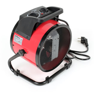 Keramische ventilatorkachel | 3000 watt | Rood