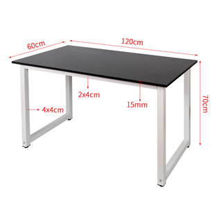 Bureau 120 x 60 x 70 cm | Zwart