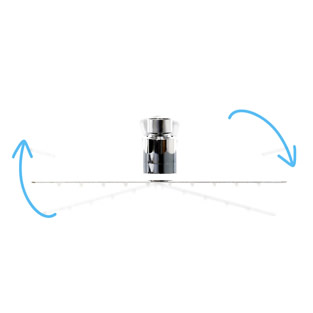 Regendouche RVS | Vierkant | 20 cm