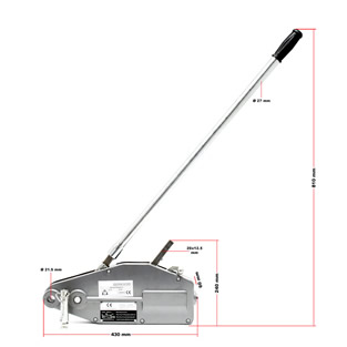 Handtakel | Met 20 meter kabel | 800 kg