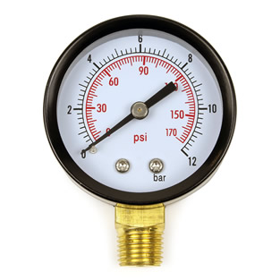 Manometer Ø 50 mm | 0 - 12 bar | ¼