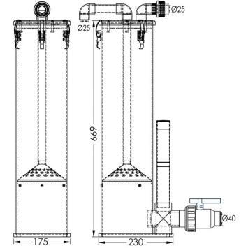 Eiwitafschuimer AquaForte Tornado III