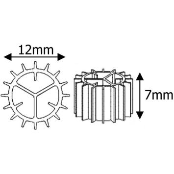 BioCarrier KNS | Ø 12 x 7 mm | 100 liter | Zwart