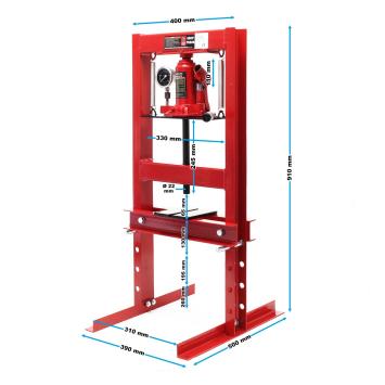 Werkplaatspers | 6 ton | Met manometer