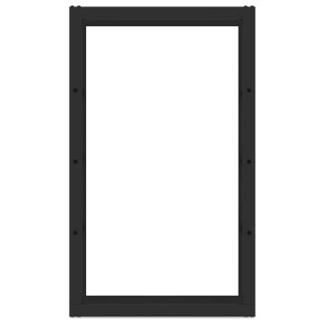 Brandhoutrek | Staal | Zwart | 100 x 25 x 60 cm