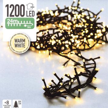 Kerstverlichting | 1.200 LED's | Warm wit | 24 meter