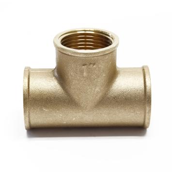 T-stuk messing | 3 x binnendraad | 1