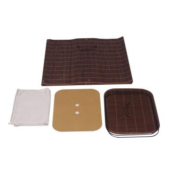 Wasmand met waszak | Bamboe | Bruin | 72 liter | Rechthoek