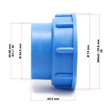IBC-adapter | S60x6 draad x 1½