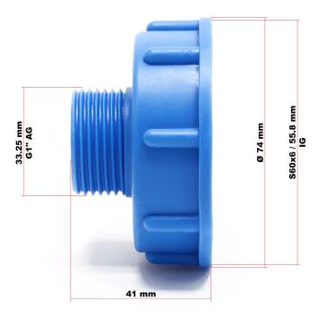 IBC-adapter | S60x6 draad x 1