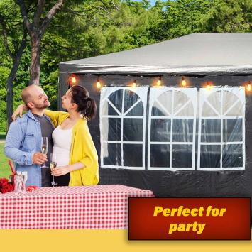 Partytent 3 x 3 meter | Antraciet