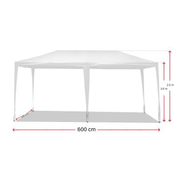 Partytent 3 x 6 meter | Wit