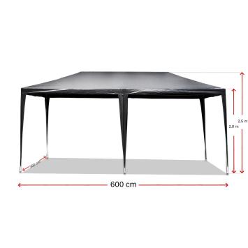 Partytent 3 x 6 meter | Antraciet