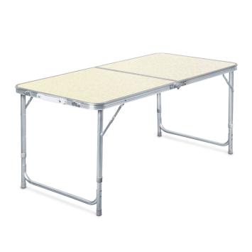 Campingtafel | Opvouwbaar | 120 x 60 cm | Aluminium / MDF