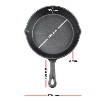 Koekenpan / skillet | Gietijzer | Ø 16 cm