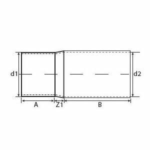 Verbindingsstuk mof x spie | PN10 | 63 mm