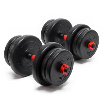 Dumbbellset kunststof | 20 kg