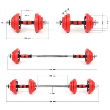 Dumbbellset Profi | 20 kg | Rood