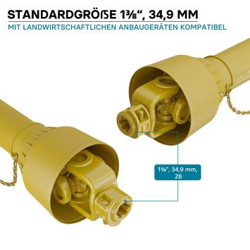 Cardanas | 1155 mm | 2x 1 3/8'' 6 tands