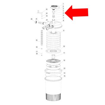 O-ring dubbel t.b.v. kwartsglas