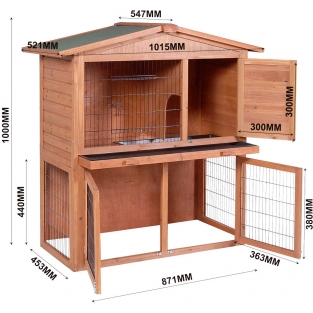 Konijnenhok | Twee verdiepingen