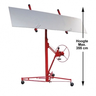 Platenlift / Montagehulp | 340 cm | Rood