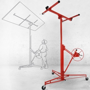 Platenlift / Montagehulp | 340 cm | Rood